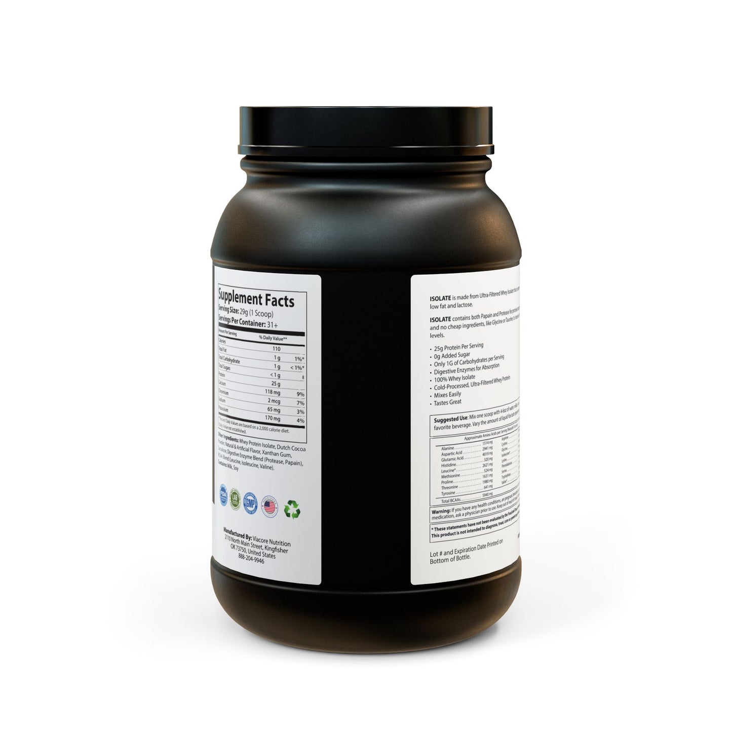 Ancient Fit Whey Isolate Protein Supplement (907g, 2lb)