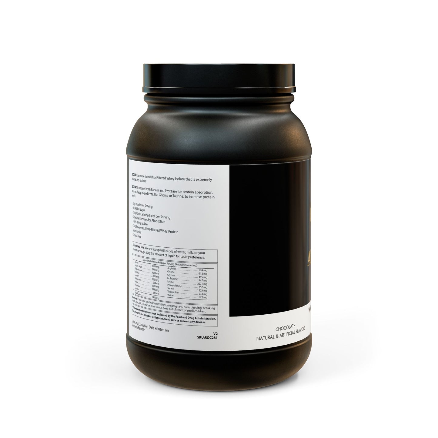 Ancient Fit Whey Isolate Protein Supplement (907g, 2lb)